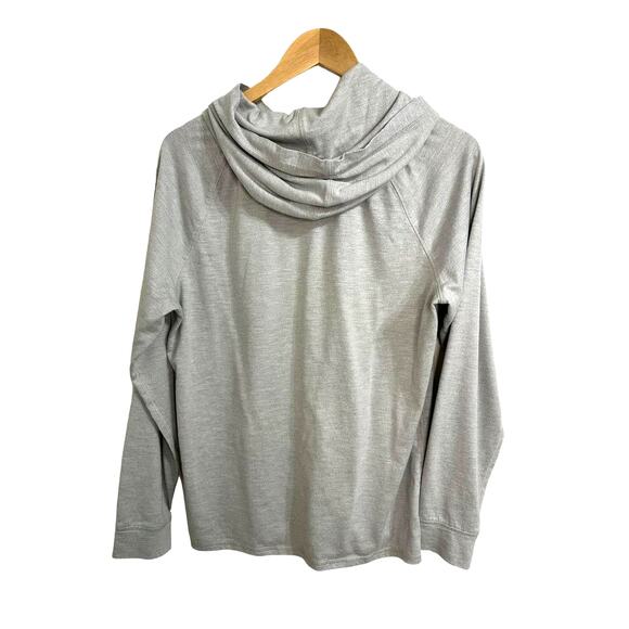 Vince Gray Pullover Hoodie Sweatshirt Raglan Long Sleeves Size Medium - Picture 5 of 5